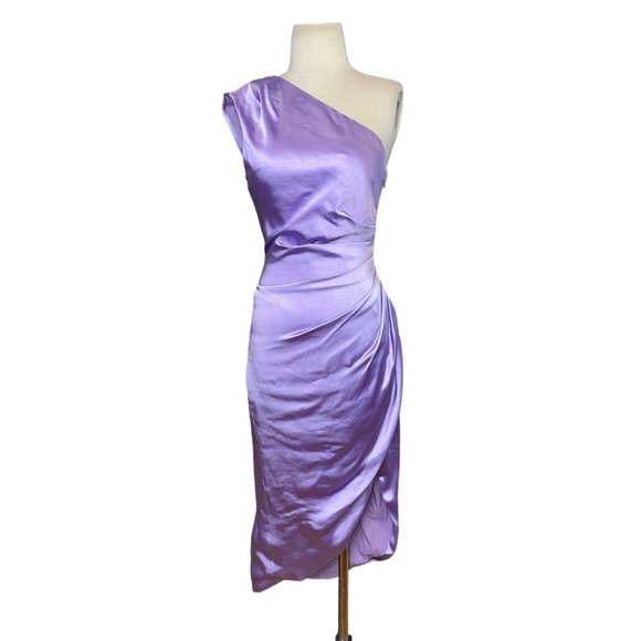 ELLIATT x REVOLVE Cassini Satin Dress in Lilac Small - Picture 4 of 11